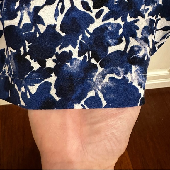 J.Crew Mercantile Women’s Blue Floral Long Sleeve Classic Office Shift Dress S - Picture 6 of 9